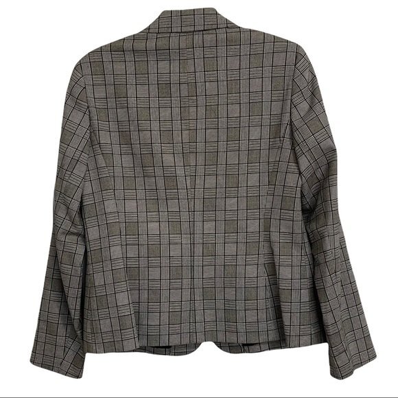 Nine West Plaid Blazer Classic Career Office Business Pockets Like New Size 8 - Picture 6 of 12